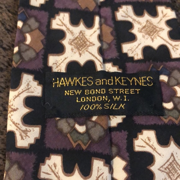 Hawkes and Keynes New Bond Street Tie - Picture 3 of 3